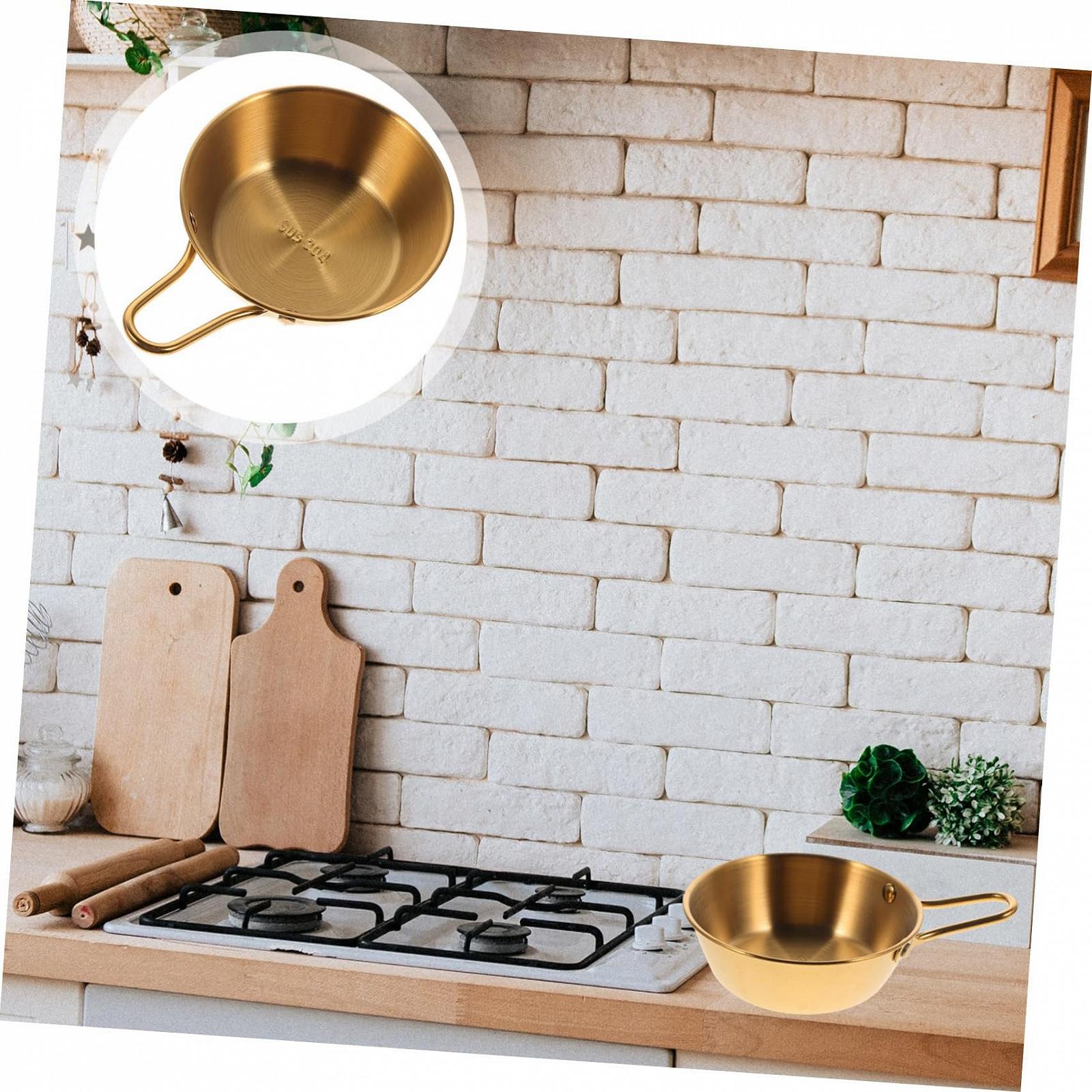 Миска походная YARNOW 8 шт Makgeolli, корейская с ручками из нержавеющей стали 304, фото №7