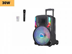 Портативний колона бумбокс XPRO NDR-12 сумка 30Вт USB SD FM радіо Bluetooth 1 мікрофон ДУ (MER-15678) synthetic.ua - Фото 1