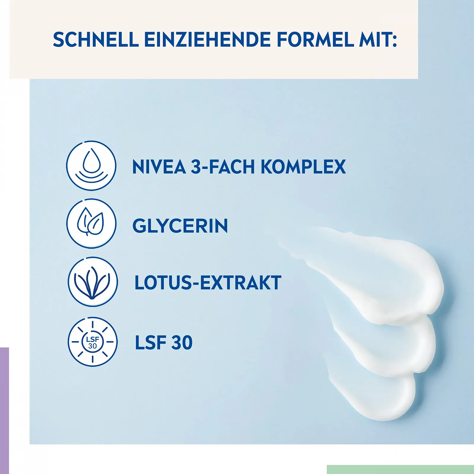Денний крем для обличчя Nivea Essentials 24год зволоження для нормальної та комбінованої шкіри SPF 30 50 мл, фото №4