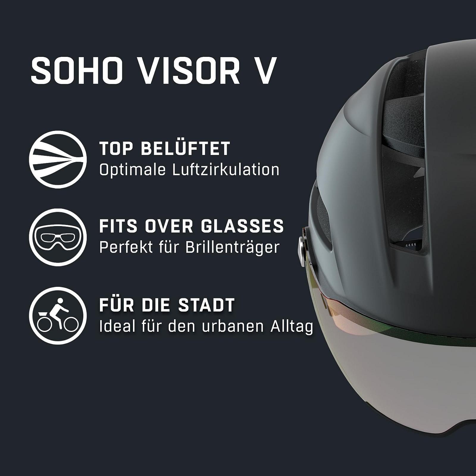 Шолом Alpina SOHO Visor V чорний матовий, фото №2
