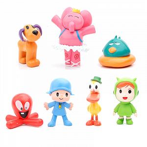 Покойо Pocoyo Малыш и его друзья игрушки фигурки для детей Нина, Элли, Пато, Фред, Лула 7шт - Фото 1