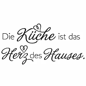 Наклейка на стіну GRAZDesign Kitchen is the Heart of the House 81 x 40 см Black synthetic.ua - Фото 1