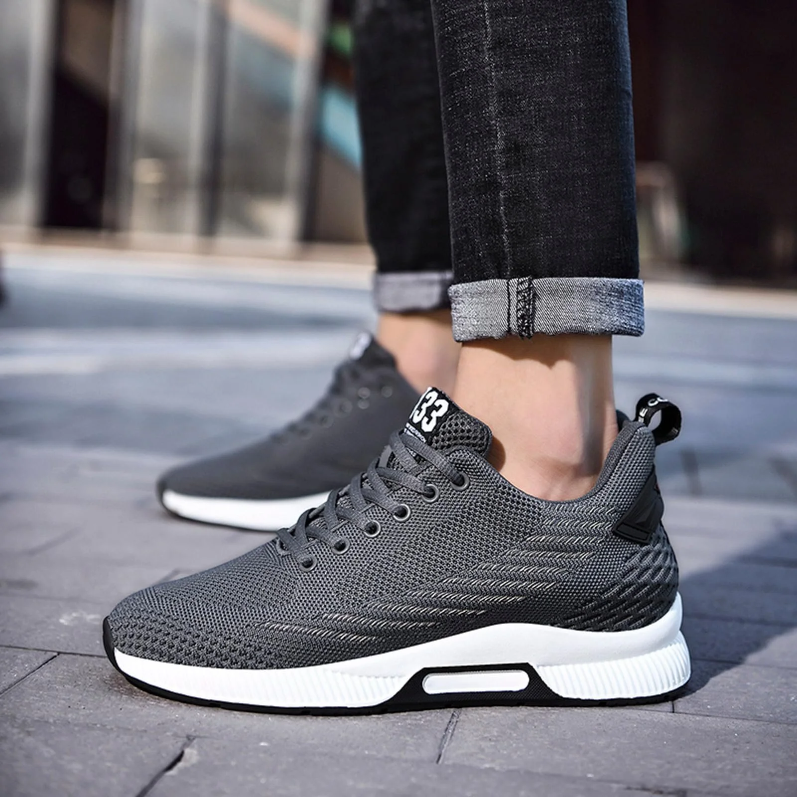 Кросівки Elevate Shoes Elevator Step Ups Increase Invisible Elevator Shoes The Larger Trainers Breeze Jogging Shoes Mesh, фото №2