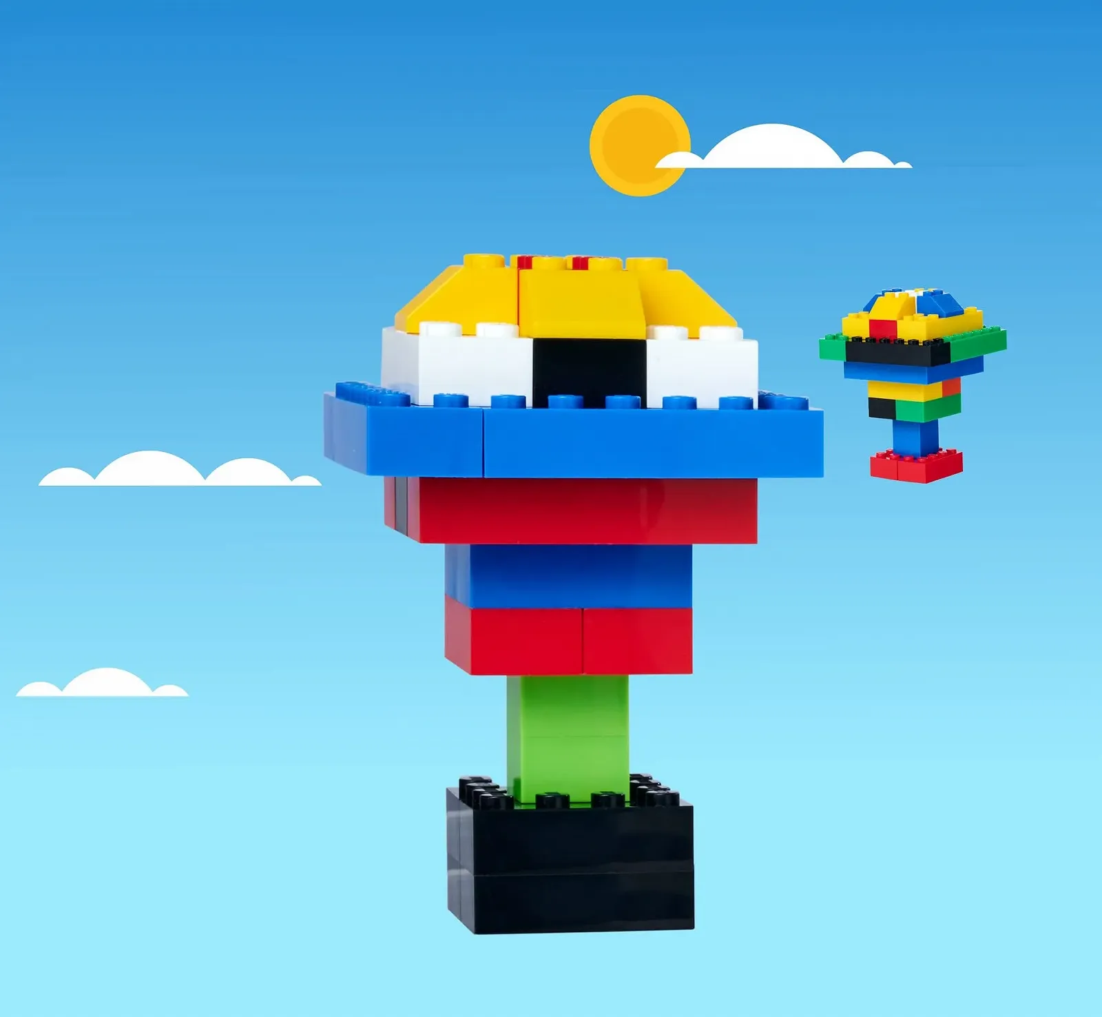 Конструктор Simba Blox 500 будівельних блоків у відрі, різні камені, 16 вікон, 4 дверей, фото №7 Конструктор Simba Blox 500 будівельних блоків у відрі, різні камені, 16 вікон, 4 дверей, фото №7