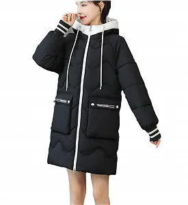 Зимова Жіноча Куртка Довга Парка Жіноча Пухова Товста Тепла - Фото 1