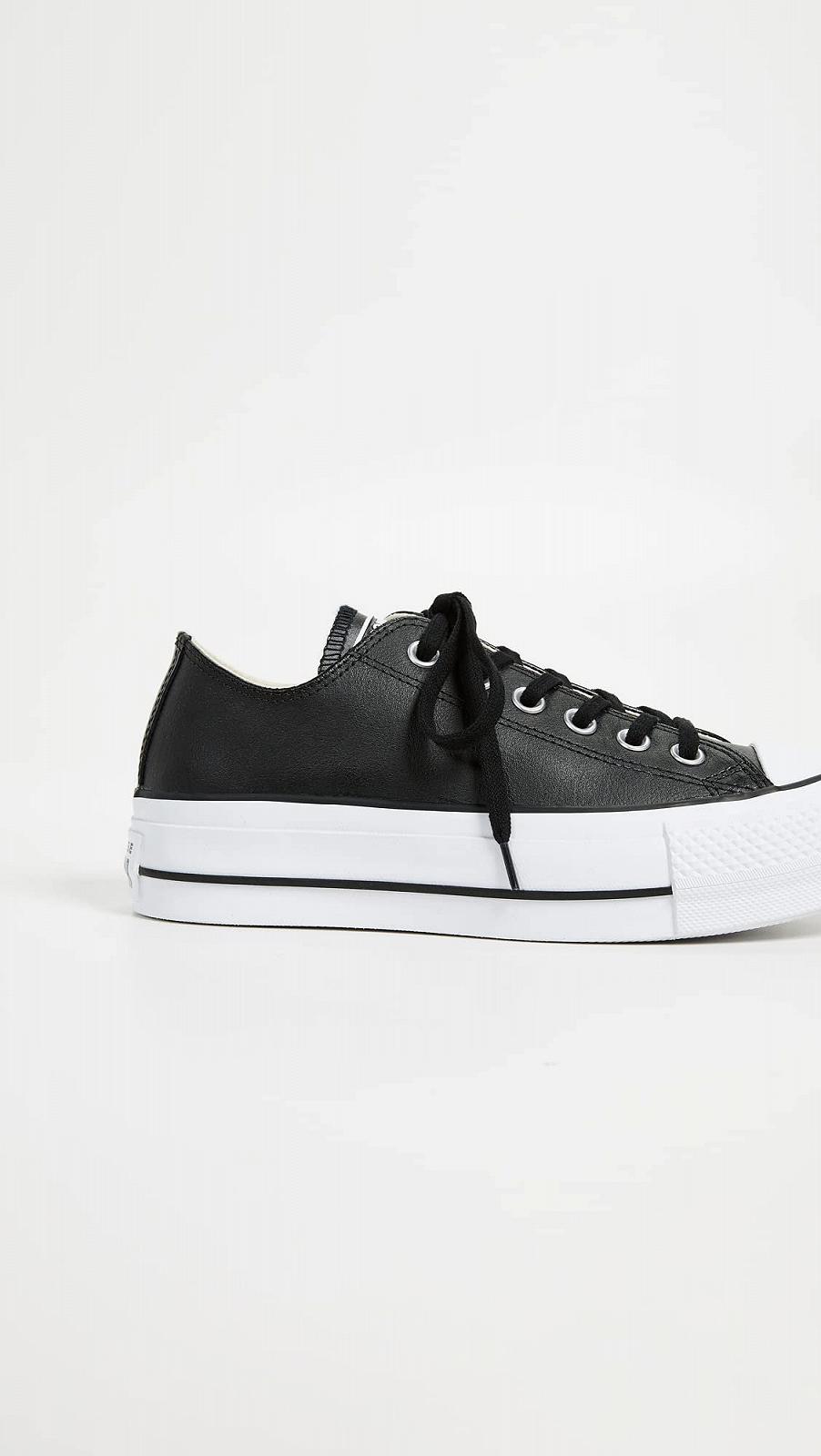 Кеди Converse Chucks Platform Black Chuck Taylor All Star Lift - OX Black White, фото №6