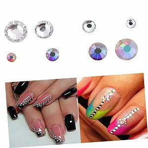 Стразы для ногтей Healvian 3 шт 12, Стразы с плоской задней частью для рукоделия, Аксессуары для ногтей, Стразы с плоской задней частью сделай сам, Блестки synthetic.ua - Фото 1