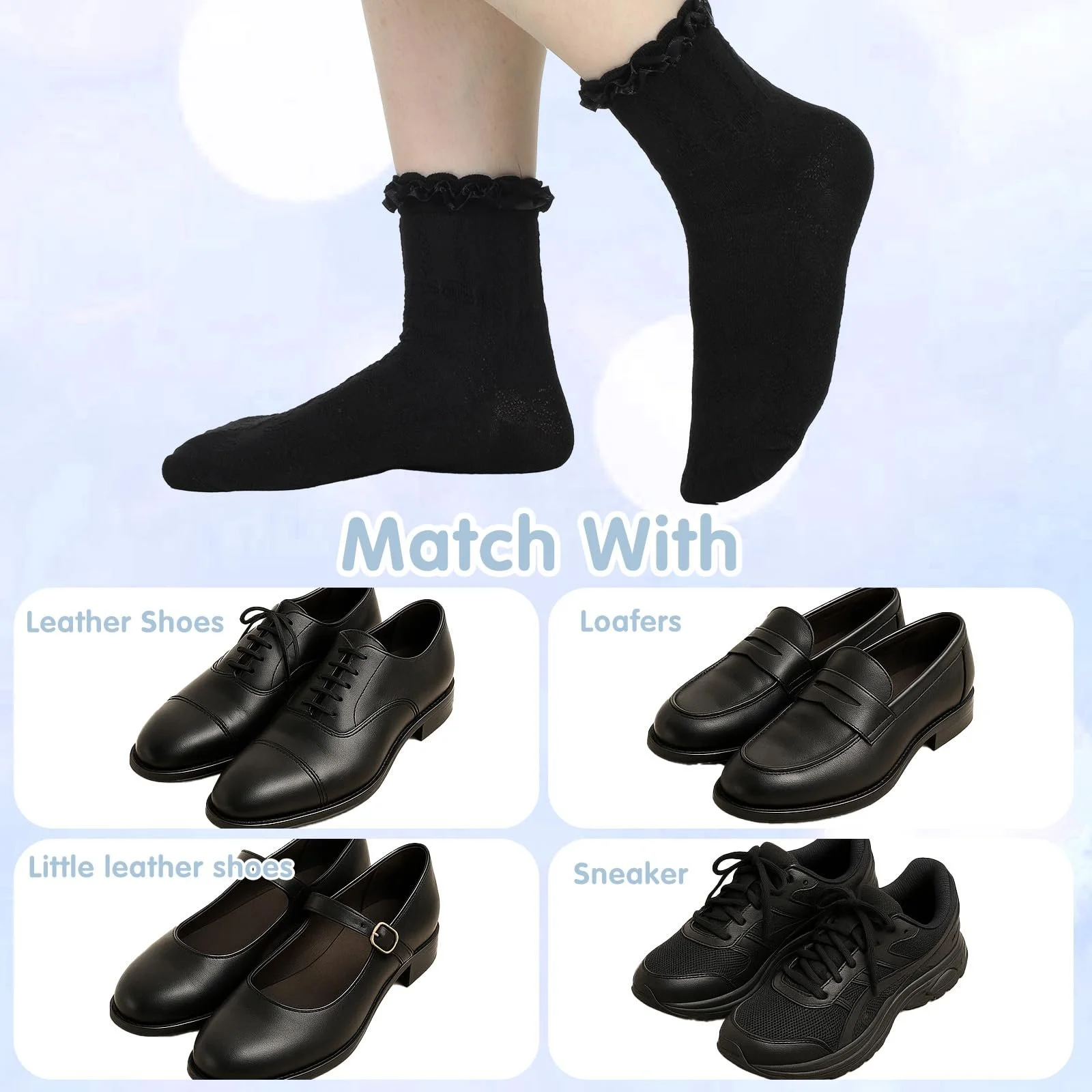 Шкарпетки з рюшами, фото №3