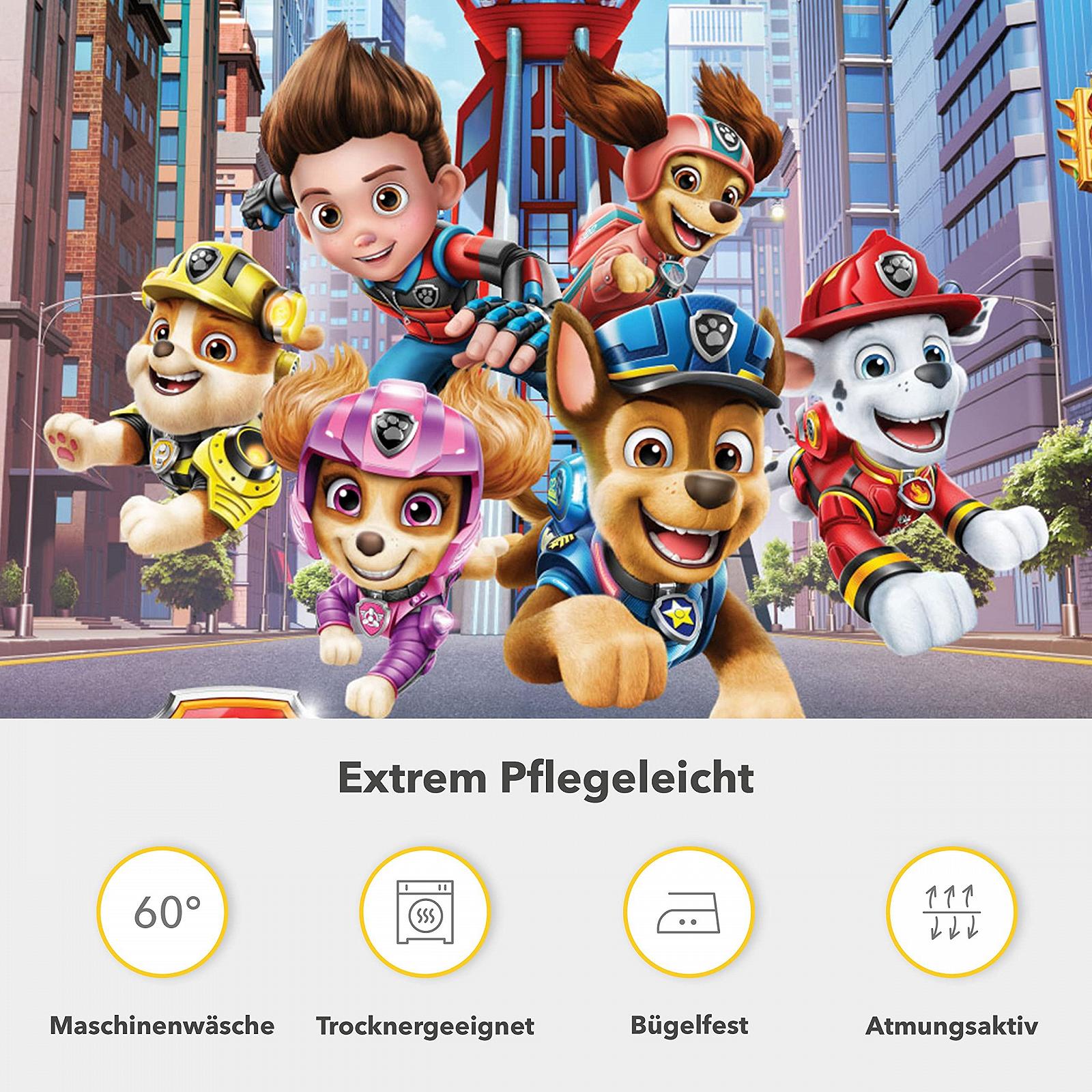 Постельное белье Träumschön Paw Patrol Chase Mighty Pups 135 x 200 cm 80 x 80 cm The Cinema Film 100% хлопок, фото №5