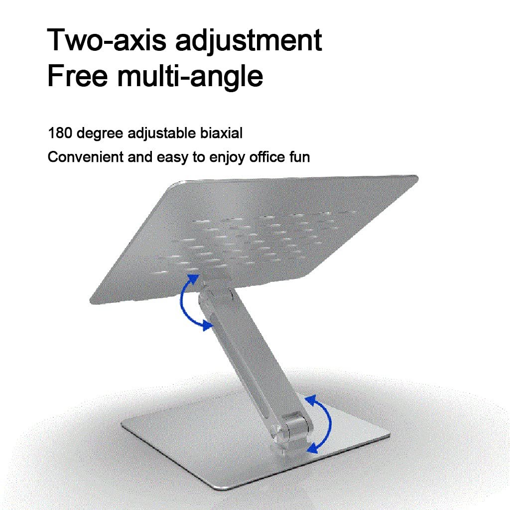 Подставка для ноутбука регулируемая алюминиевый сплав Free Lift для PC планшетов 7-17 дюймов нескользящая охлаждающая подставка для ноутбука, фото №5