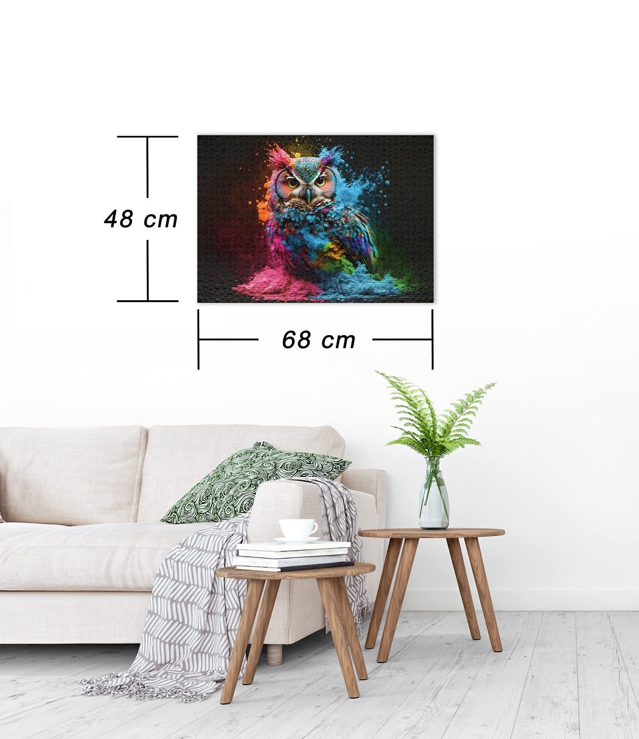 Пазл Ulmer Puzzleschmiede Farben & Fantasy Colourful Night Bird 1000 деталей, фото №3