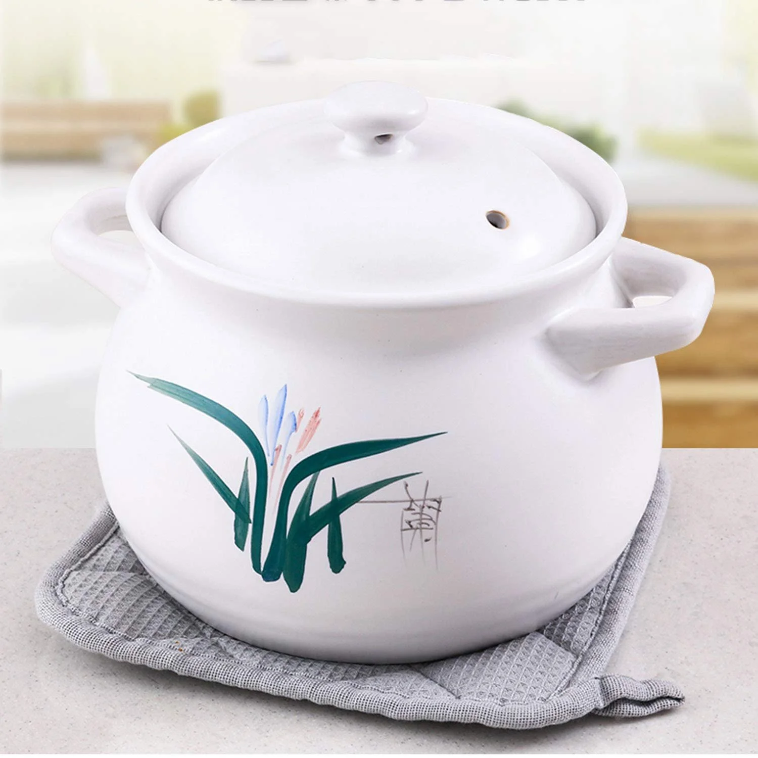 Кастрюля AIBAB Жаркостойкая Высокотемпературная для тушения Большая емкость Керамическая, фото №7 Кастрюля AIBAB Жаркостойкая Высокотемпературная для тушения Большая емкость Керамическая, фото №7