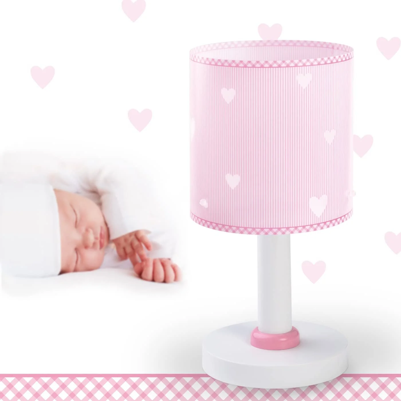 Настільна лампа Dalber Sweet Dreams 62011S Plastic Pink 15 x 15 x 29 см, фото №2