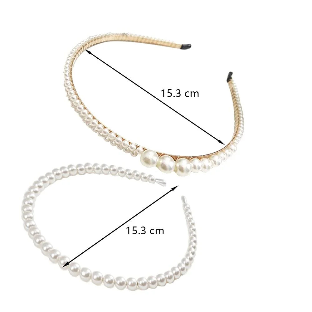 Обруч з перлинами, Набір з 5 штук, фото №2