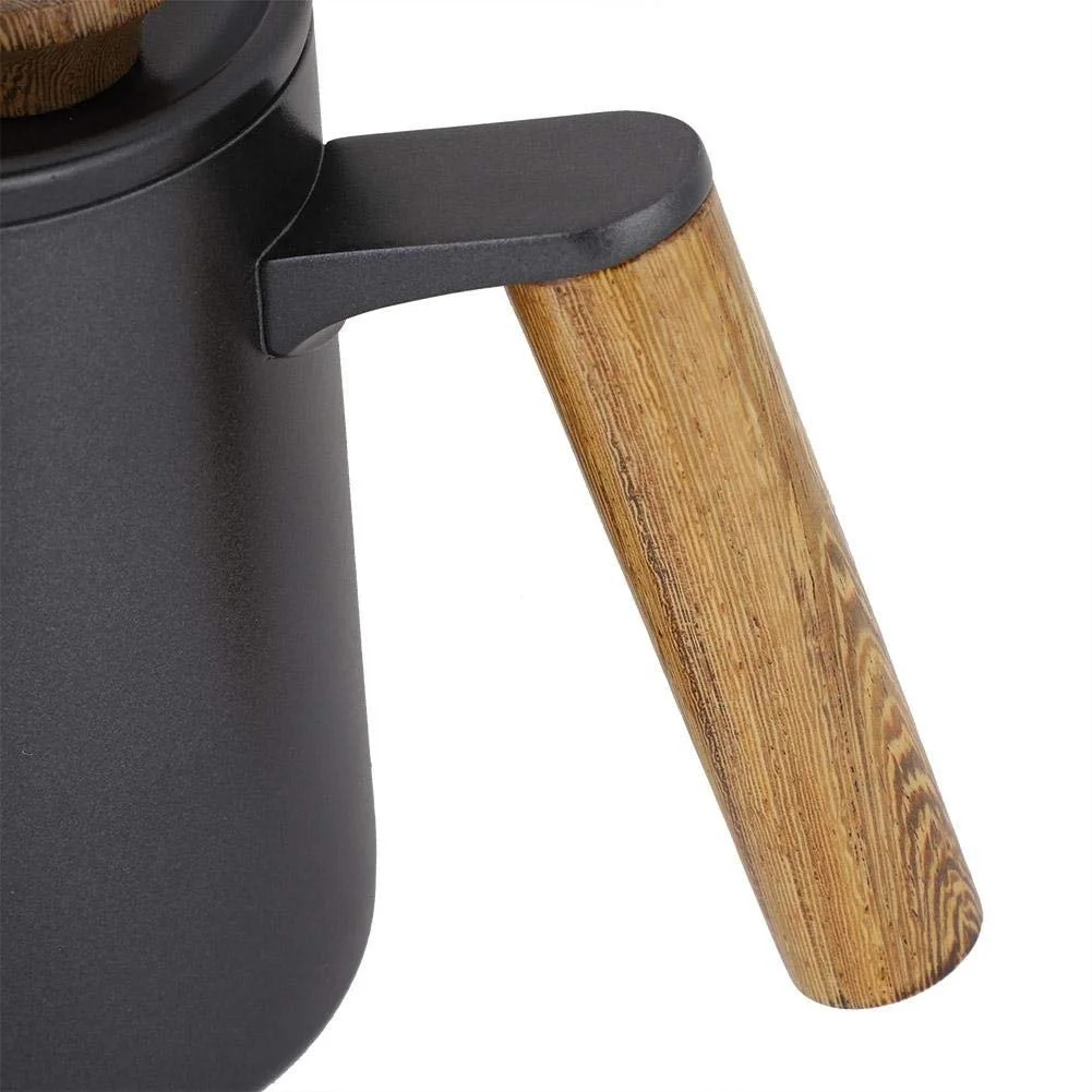 Кавник Fdit 600 мл з нержавіючої сталі з ручкою, довгим носиком "гусяча шия", фото №7