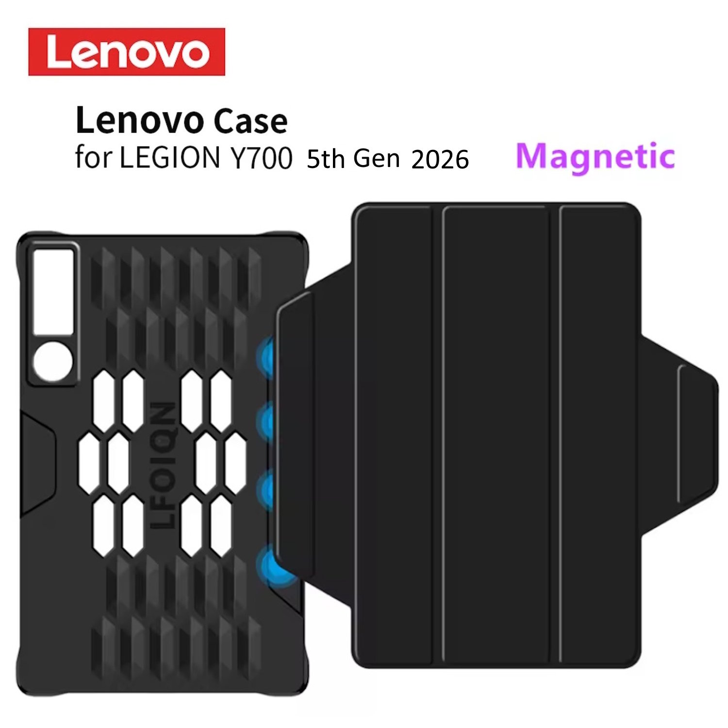 Чохол для планшета Lenovo Legion Y700 5th Gen 2026 8.8" Magnetic Black, фото №3