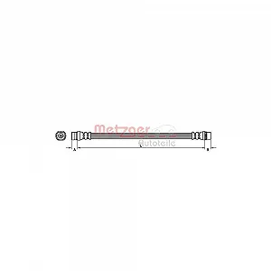 Тормозной шланг METZGER 4110214 для OPEL RENAULT GENERAL MOTORS - Фото 1