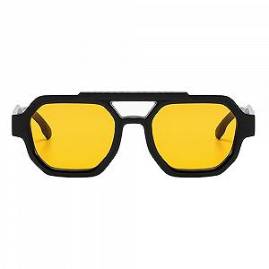 Сонцезахисні окуляри Квадратні Retro YAMEIZE для жінок і чоловіків Вінтажні 70-х Класичні Шестикутні UV400 - Фото 1