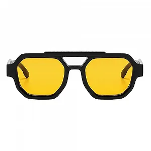 Сонцезахисні окуляри Квадратні Retro YAMEIZE для жінок і чоловіків Вінтажні 70-х Класичні Шестикутні UV400 - Фото 1