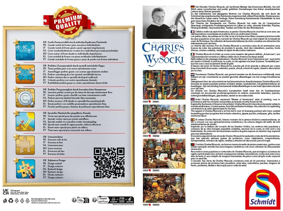 Пазл Schmidt Spiele 59991 Charles Wysocki Frederick The Literat 1000 деталей, фото №3 Пазл Schmidt Spiele 59991 Charles Wysocki Frederick The Literat 1000 деталей, фото №3