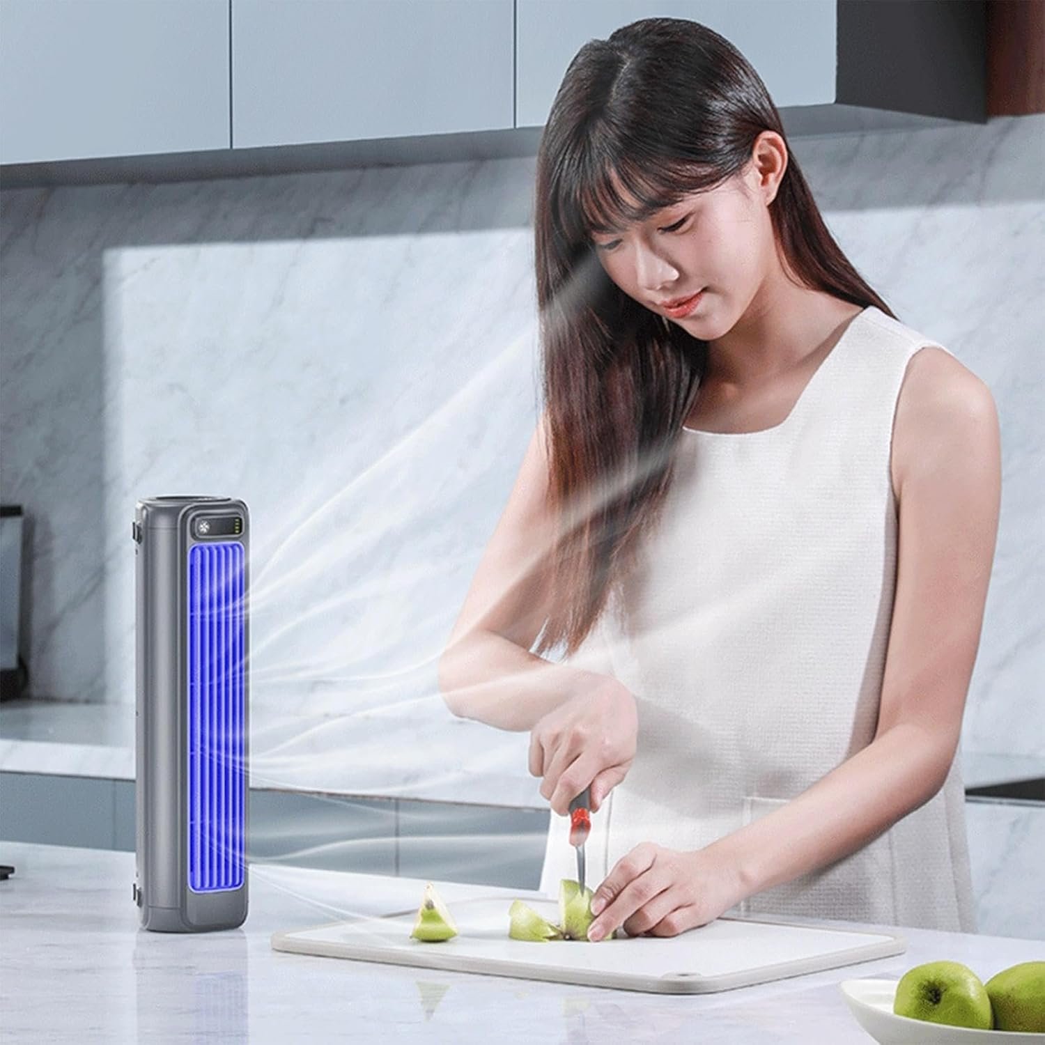 Мобільний кондиціонер iMQUVTY Outfany Cooling Ace 3.0 настільний баштовий 3 швидкості 2000 mAh Безшумний, фото №7