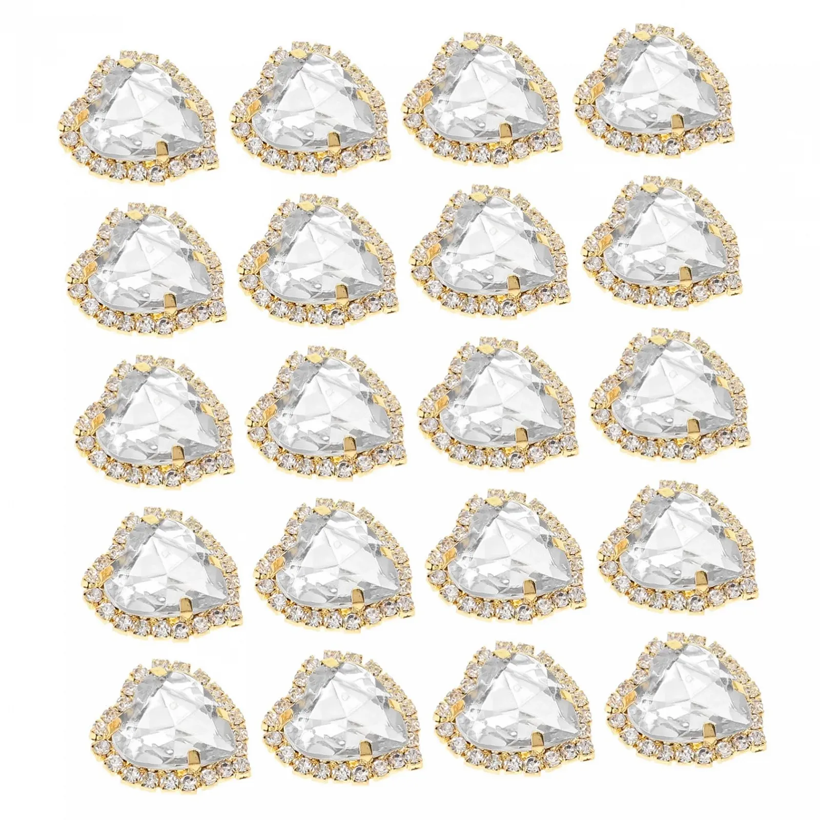 Стразы Housoutil 20 шт. для костюмов, стразы для DIY украшений и одежды, фото №1