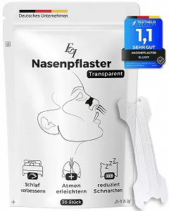 Пластирі на ніс El licit Прозорі, 30 шт, Преміум, Проти хропіння, Екстра фіксація - Фото 1