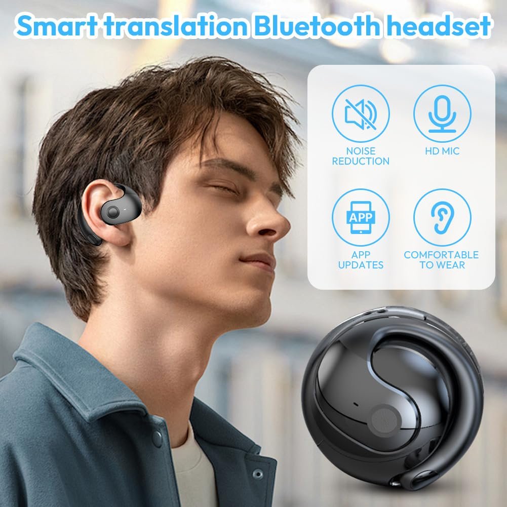 Наушники-переводчики Hy-T26 Pro, Черный, фото №2 Наушники-переводчики Hy-T26 Pro, Черный, фото №2