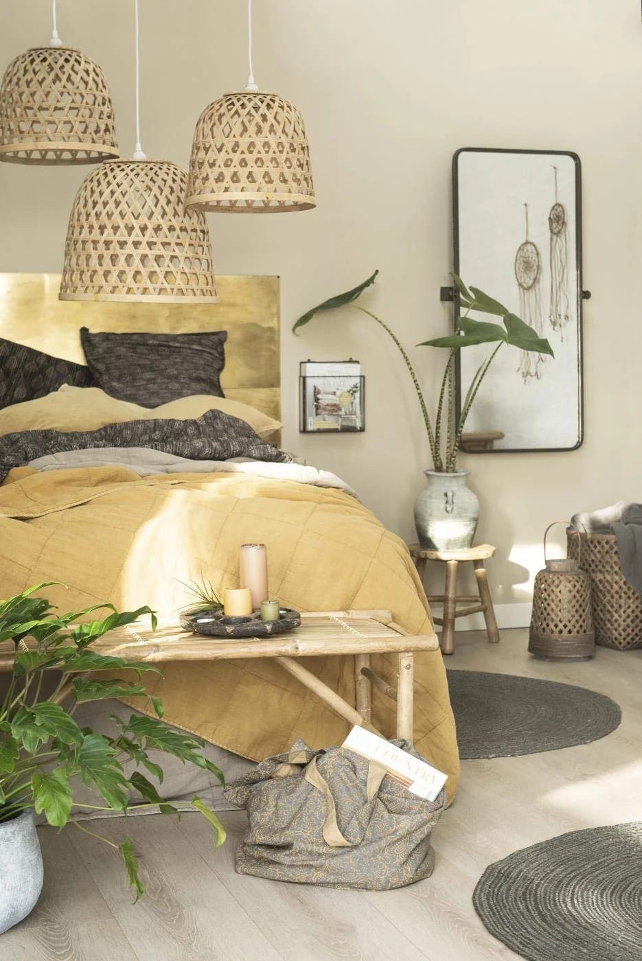 Покрывало IB Laursen Хлопок Горчичный / Желтый 130 x 180 см, фото №6