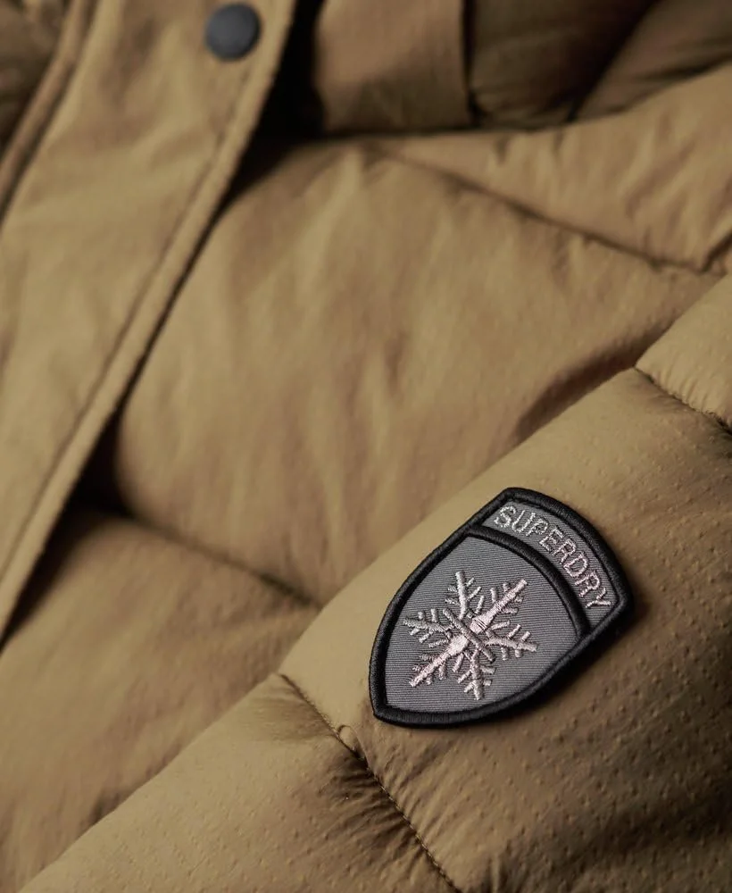 Куртка Superdry Довга стьобана з капюшоном та штучним хутром Жіноча, фото №4