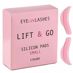 Щити Eyeluvlashes Lift & Go для завивки вій без клею веганські гіпоалергенні маленькі рожеві 5 пар synthetic.ua - Фото 1
