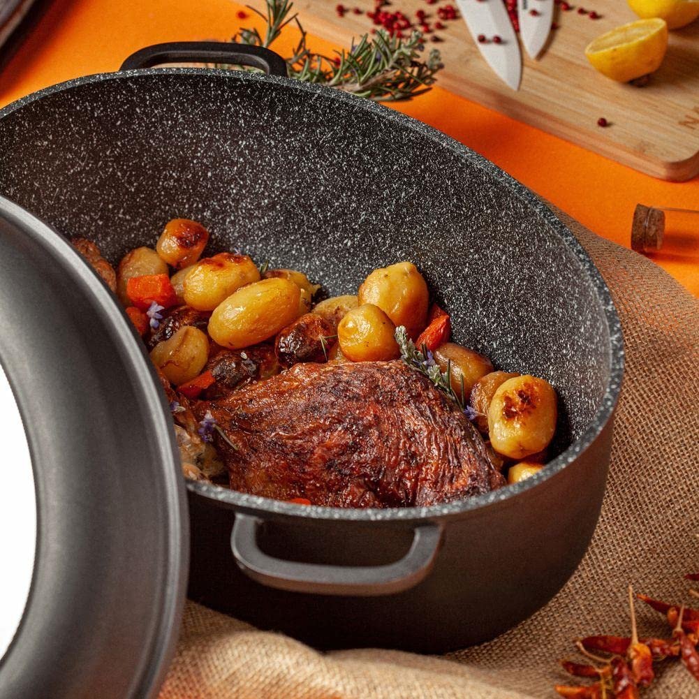 Гусятница NAVA Funtzio с гранитным покрытием 39,5 см 8 л, фото №3