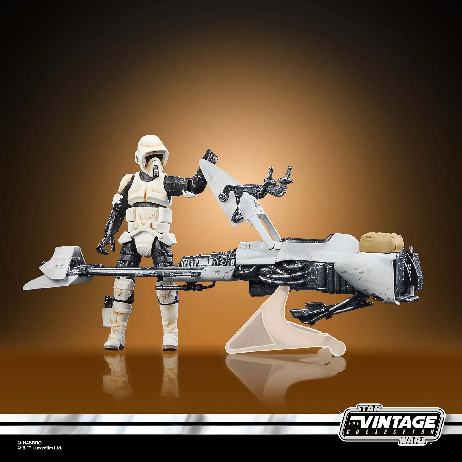 Игровой набор Star Wars The Vintage Collection Speeder Bike, Scout Trooper & Grogu 9,5 см, фото №6