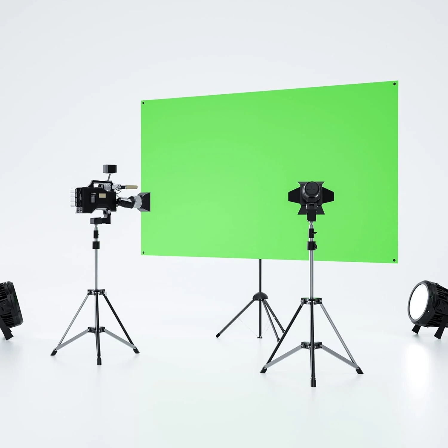Фотофон зі штативом Neue Dawn / 160x92 см / Зелений, фото №5