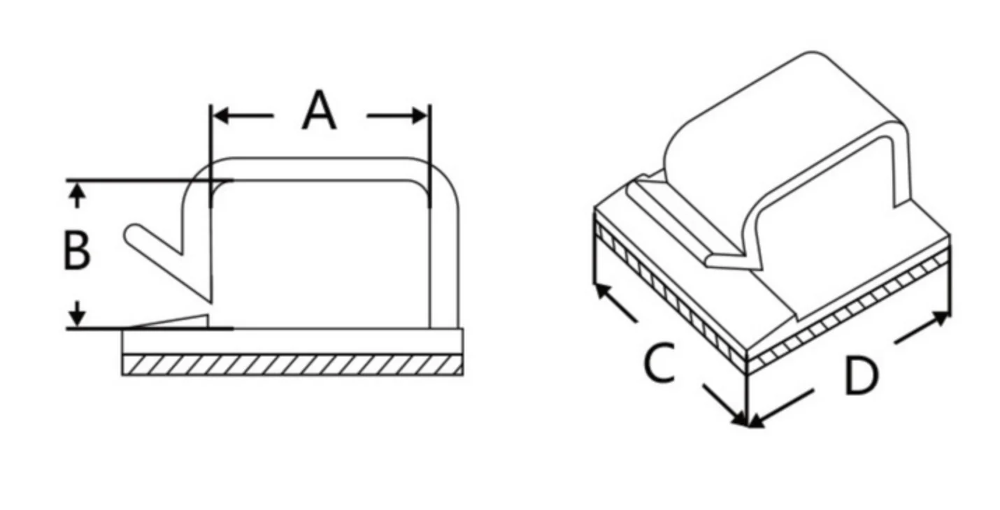Органайзер для дротів Captain фіксатор кабелю на стіл стіни самоклеючий W1005 5 шт, фото №9