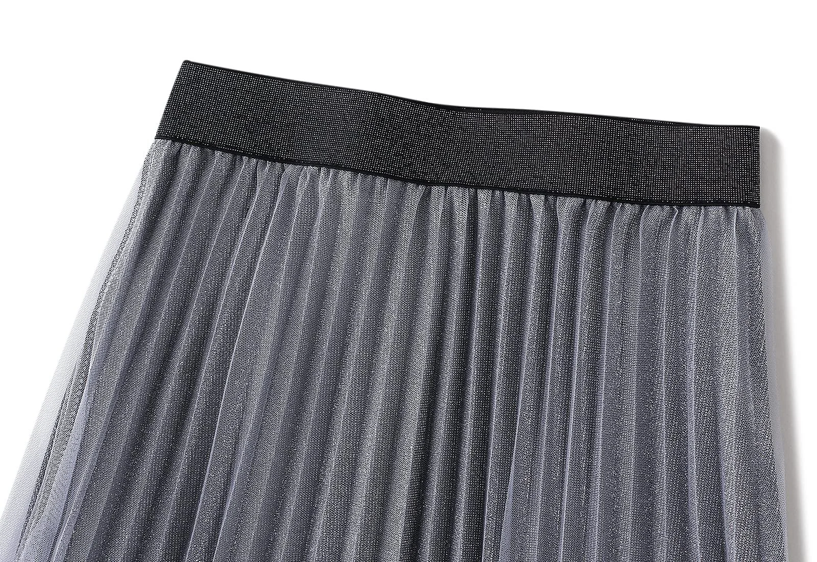 Спідниця Valin A-силуету максі з тюлю однотонна S0028, фото №2