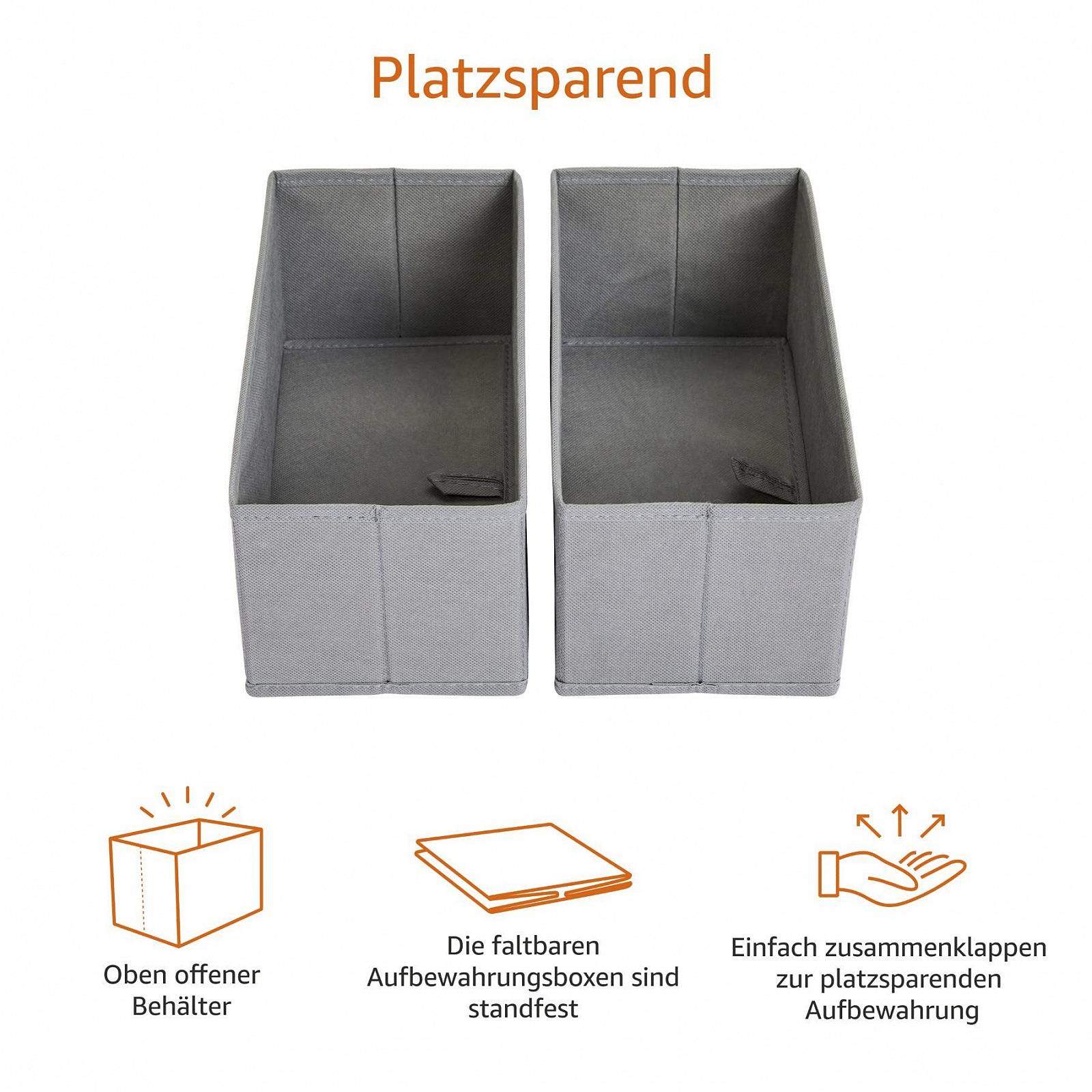 Органайзери для одягу Amazon Basics, набір з 6 штук, фото №2