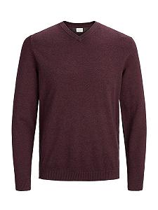 Джемпер в'язаний з V-подібним вирізом JACK & JONES Чоловічий - Фото 1