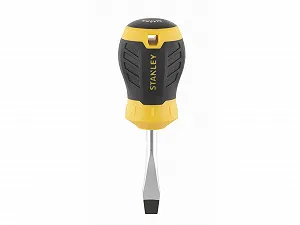 Викрутка вкорочена Stanley Cushion Grip 6.5 x 45 мм з розширеним наконечником Cr-V Black Oxide synthetic.ua - Фото 1