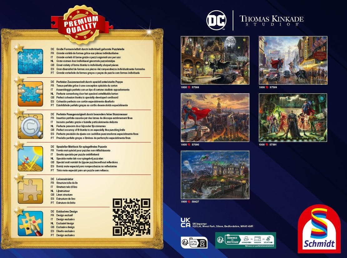 Пазл Schmidt Spiele Thomas Kinkade 58786 Warner The Dark Knight Saves Gotham City 1000 деталей, фото №3