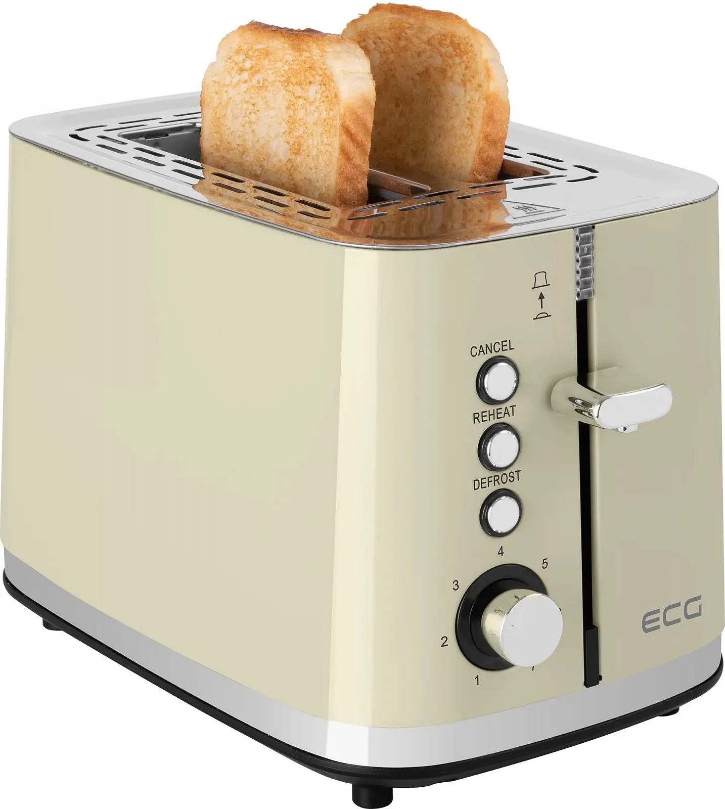 Тостер ECG Vintage ST 2766 Ванільний, фото №3