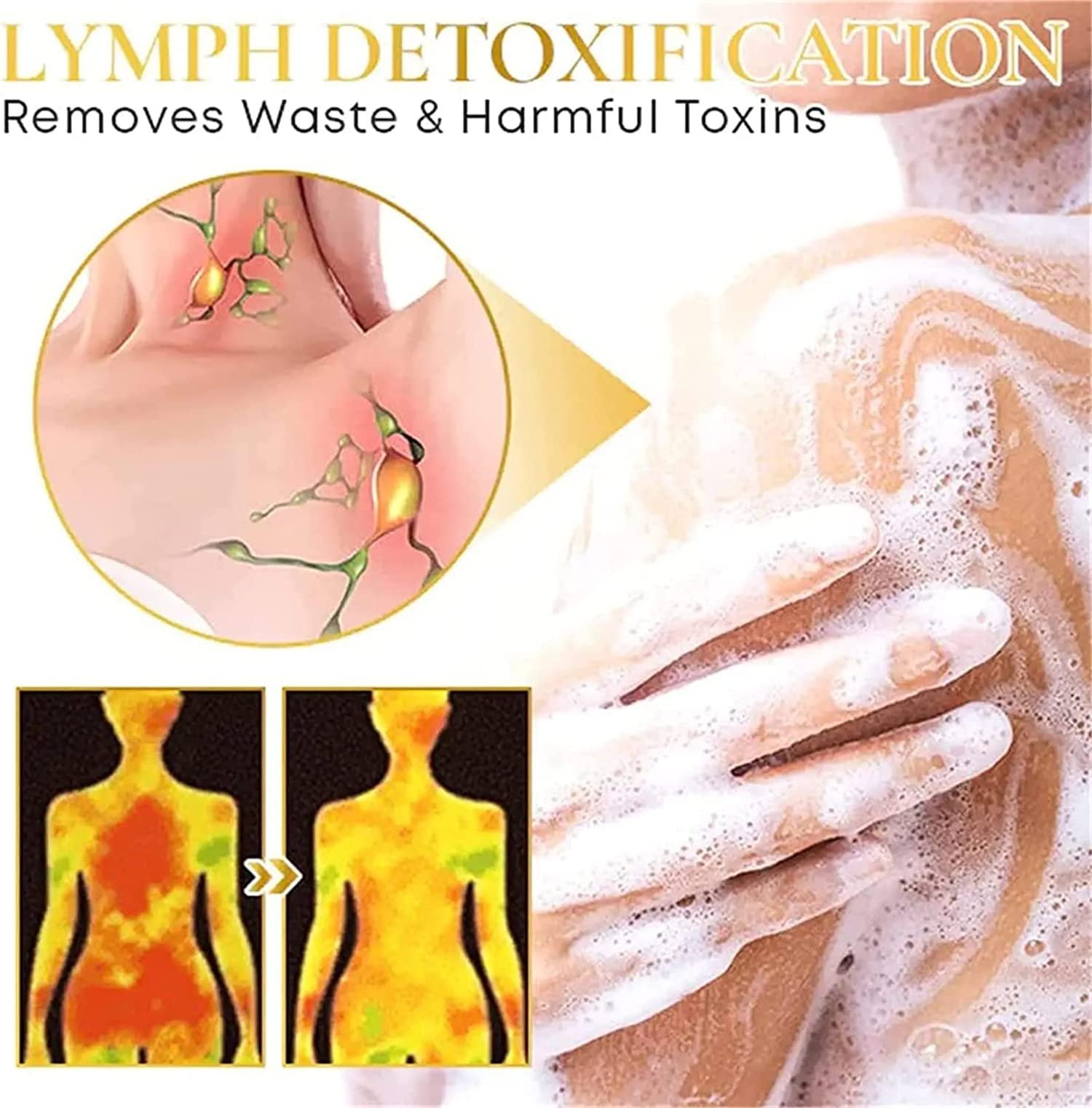 Гель для душу Slimory Lymphoid Gingerol лімфодренажний трав'яний 3 шт., фото №3