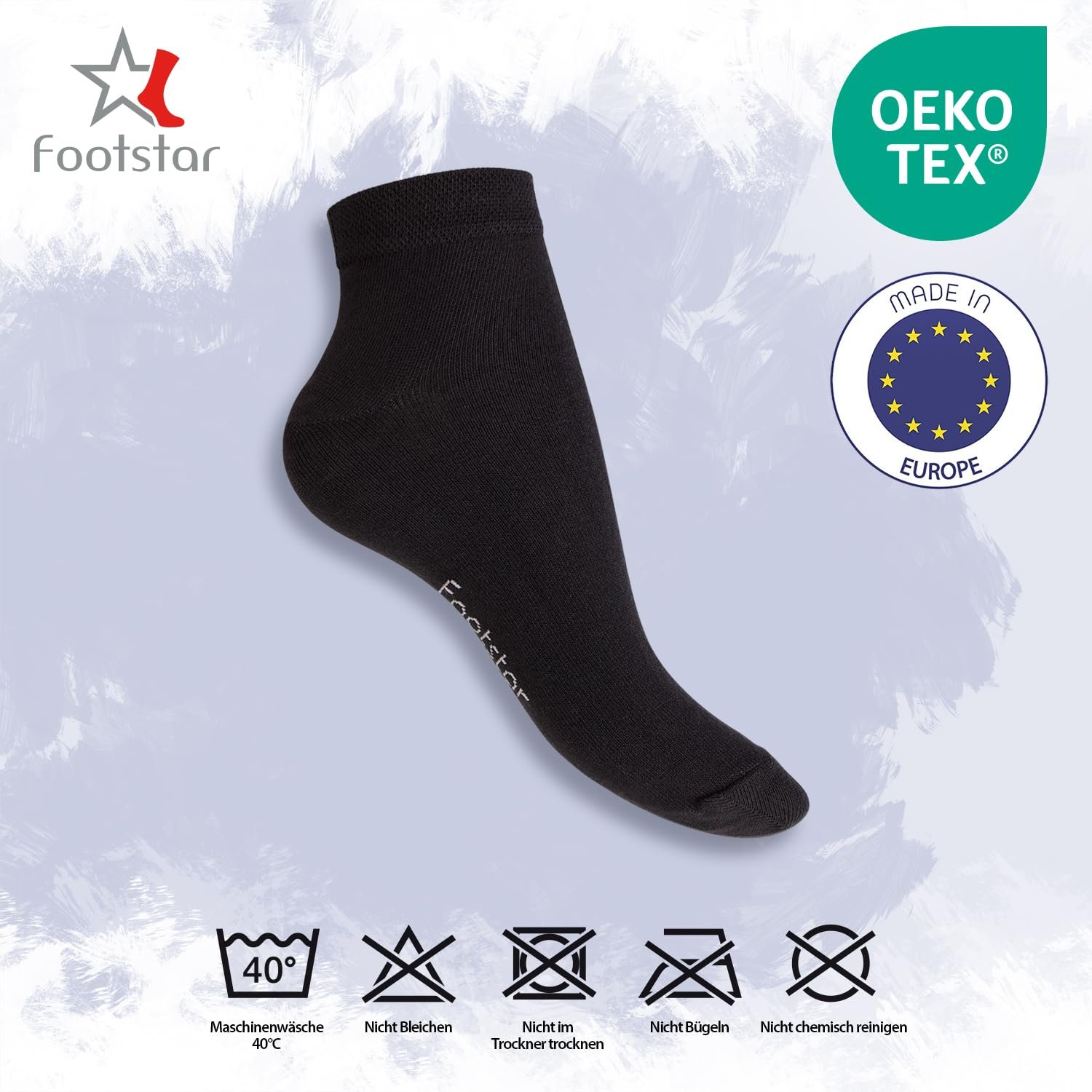 Носки Footstar Sneak It! Celodoro Trainer с коротким валом 10 пар разных цветов, размеры 3-15, фото №4