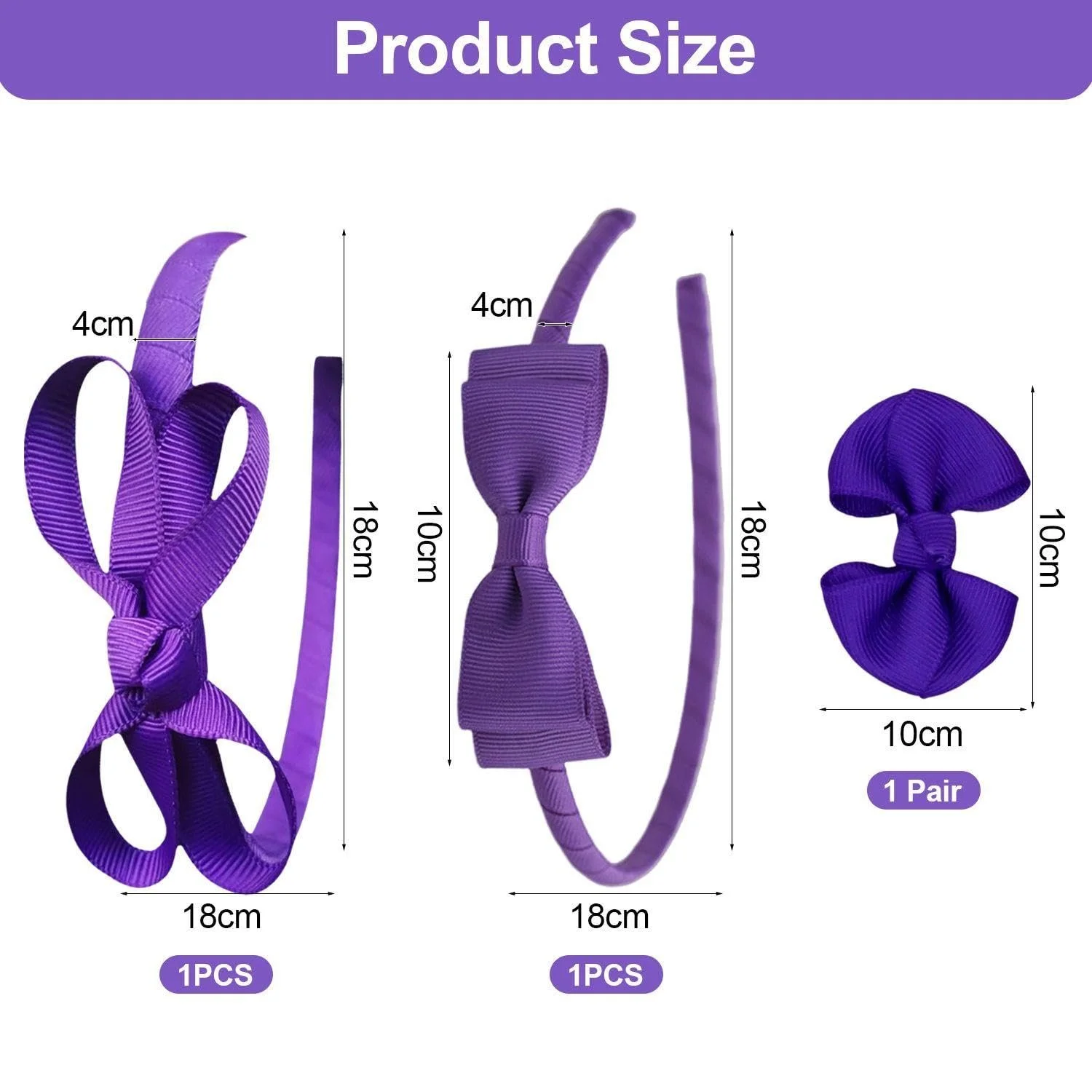 Обруч для волосся з бантом, фото №2