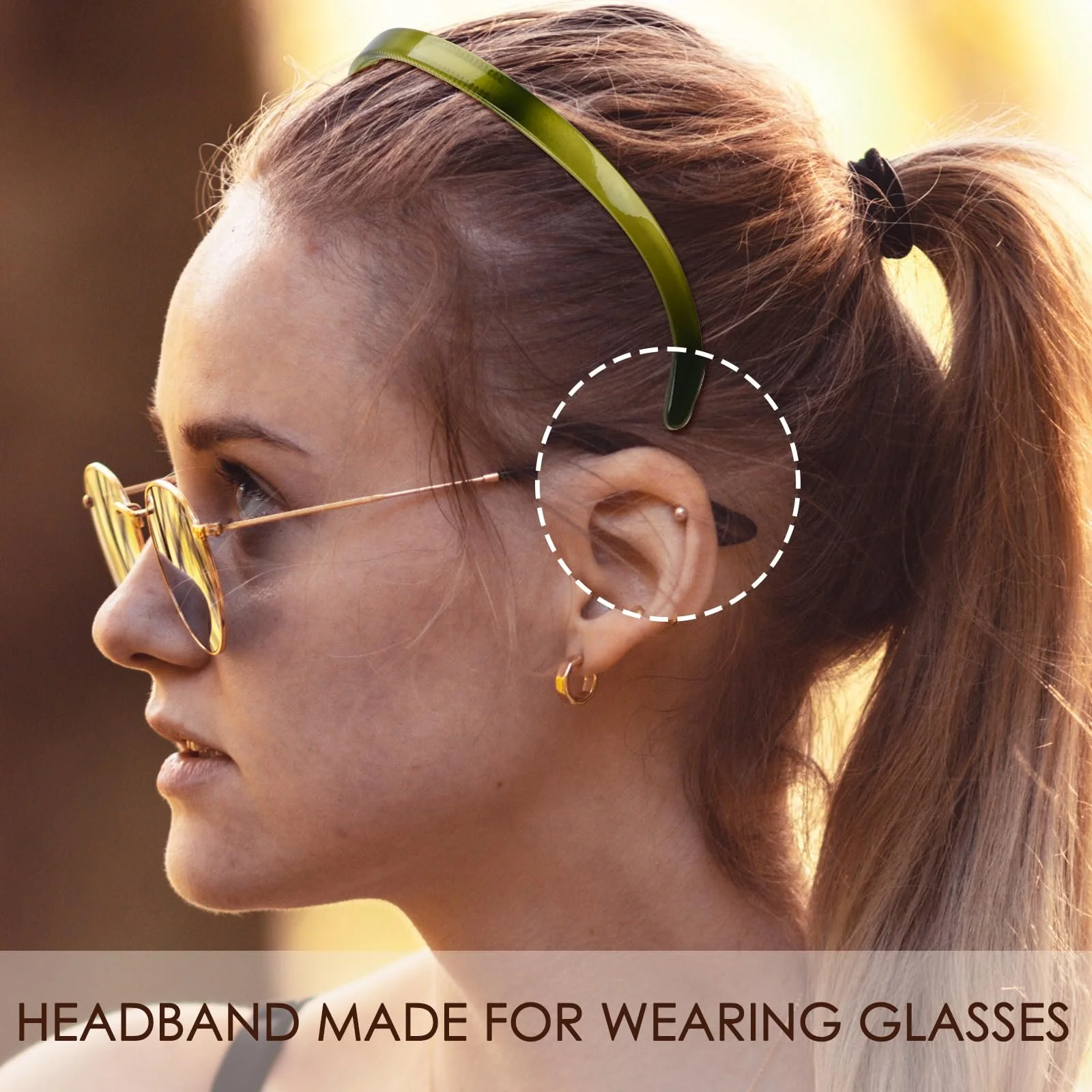 Набор обручей для волос Пластик 4 шт., фото №3