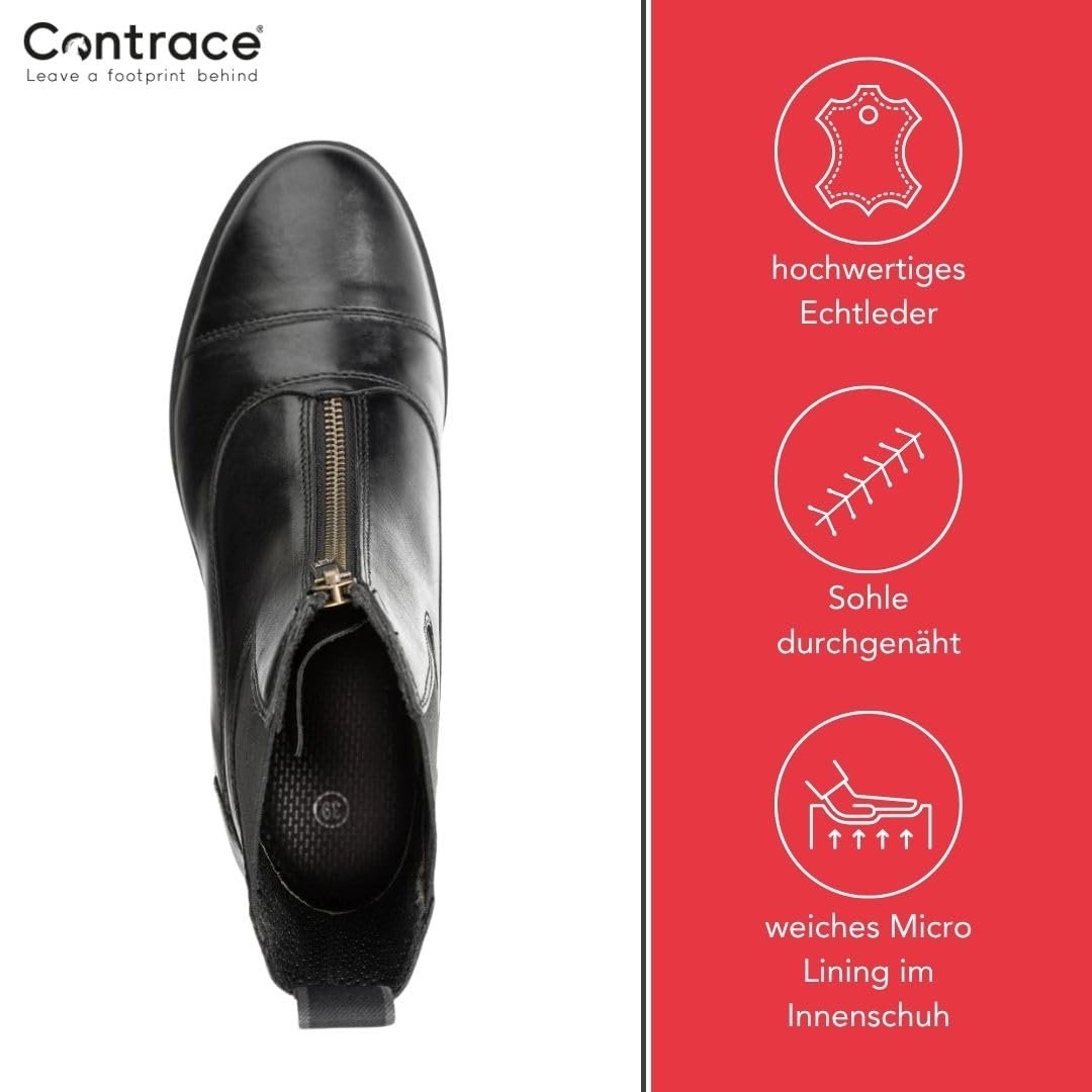 Челси Contrace Frontzip Leather Ботильоны Кожаные, фото №4