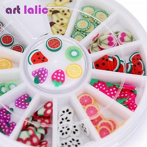 Инструменты для дизайна ногтей Artlalic 2 шт, 3D слайсы, свежие фрукты, украшения для лица synthetic.ua - Фото 1