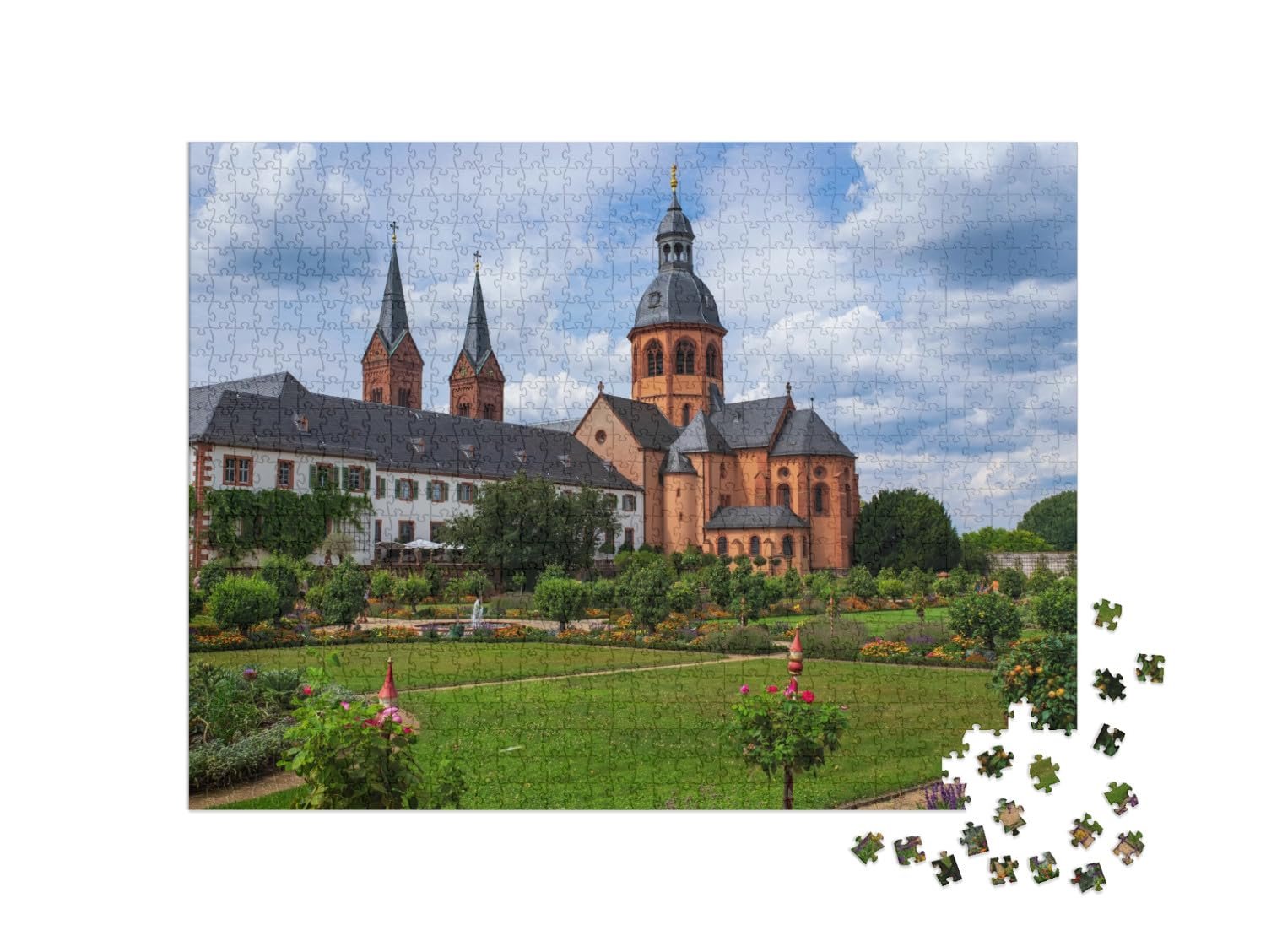 Пазл puzzleYOU German Puzzle Collection Церковь Святых Марцеллина и Петра, Зелигенштадт 1000 элементов, фото №2