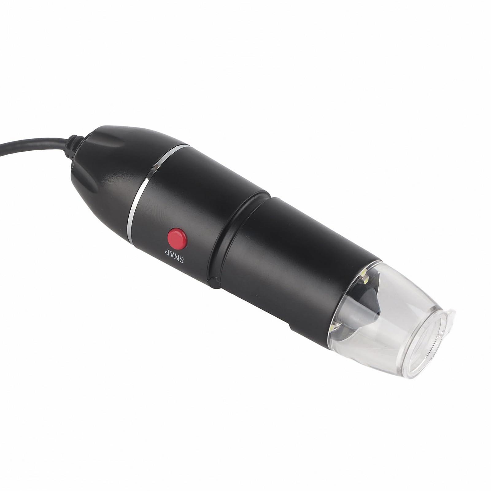 Микроскоп LED регулируемый 300 000 пикселей, увеличение от 50x до 500x, 0.3MP USB, с держателем, фото №4