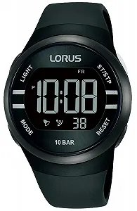 Цифровые часы Lorus Кварцевые с силиконовым ремешком - Фото 1